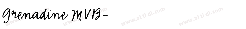 Grenadine MVB字体转换